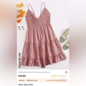 Shein Pink Dress